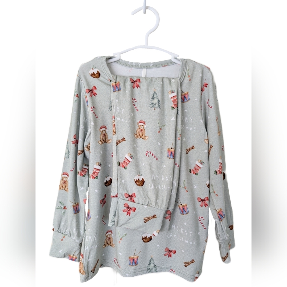 🇨🇦 Little Eyes Bamboo Holiday Kids Pajama Set - Merry Christmas